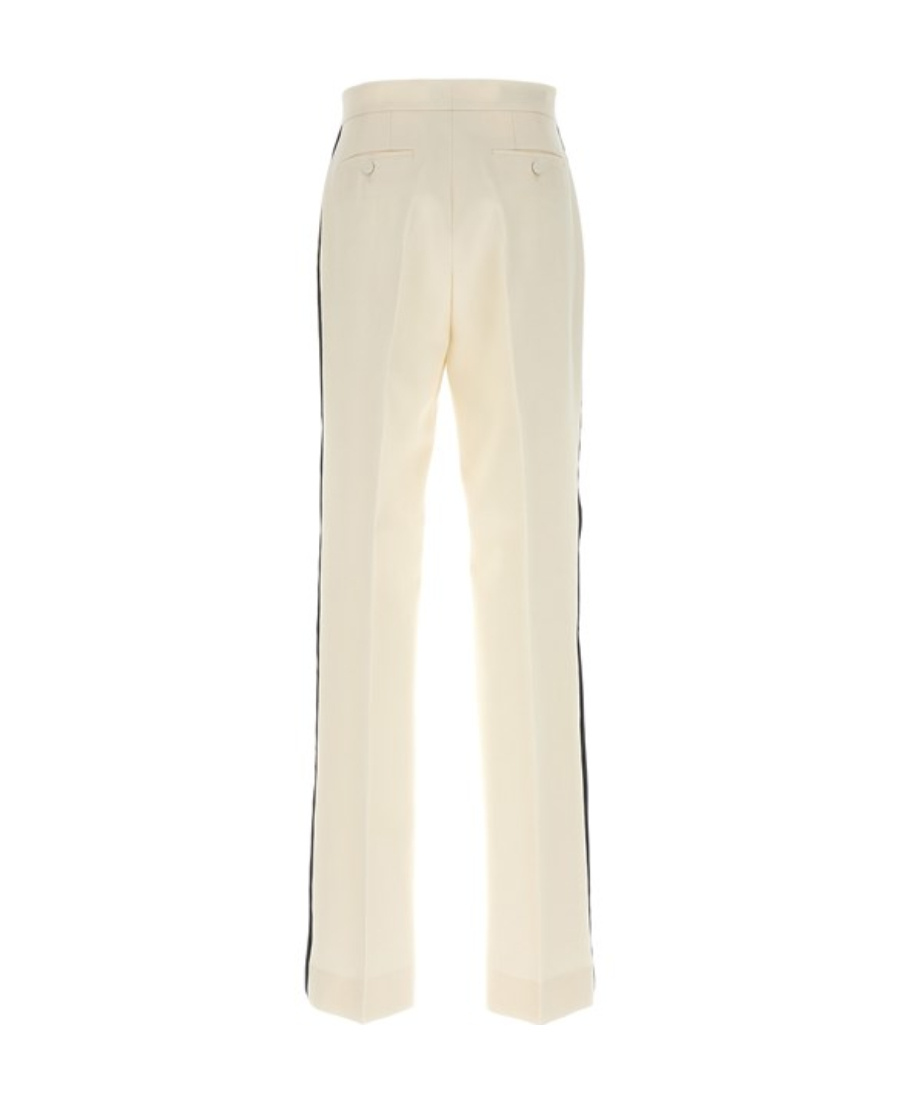 Gucci Trousers Featuring Side Stripe In Nude