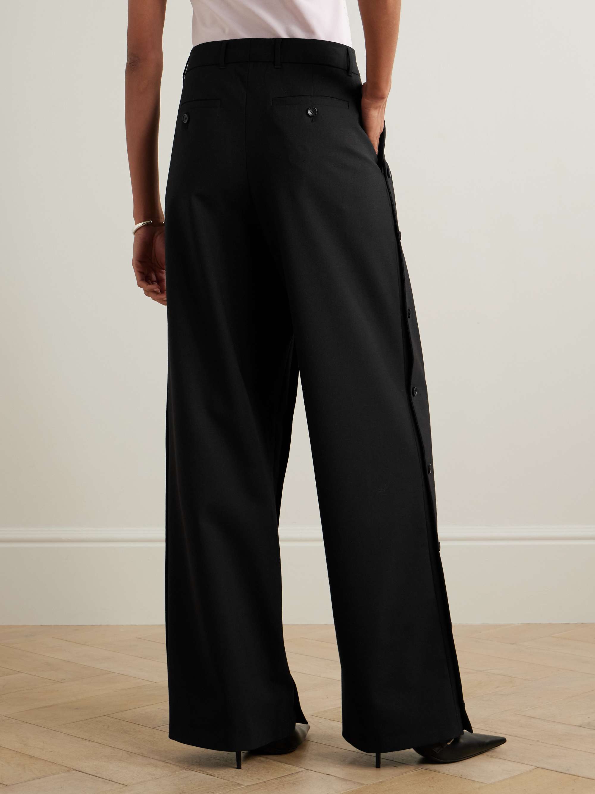Y/project Detachable-panel Trousers In Black
