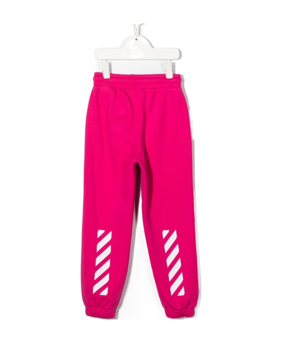 Shop Off-white Logo-print Track Pants In Pink