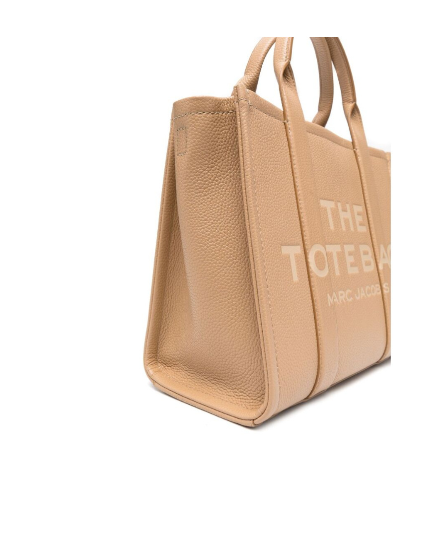 Marc Jacobs Tote Bag The Leather Medium Camel In Nude