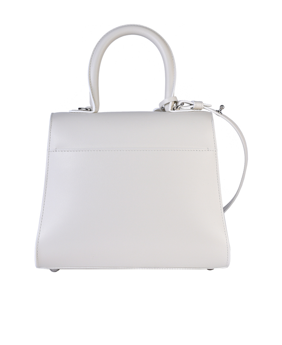 Delvaux Brilliant Pm Clamshell Shoulder Bag In White