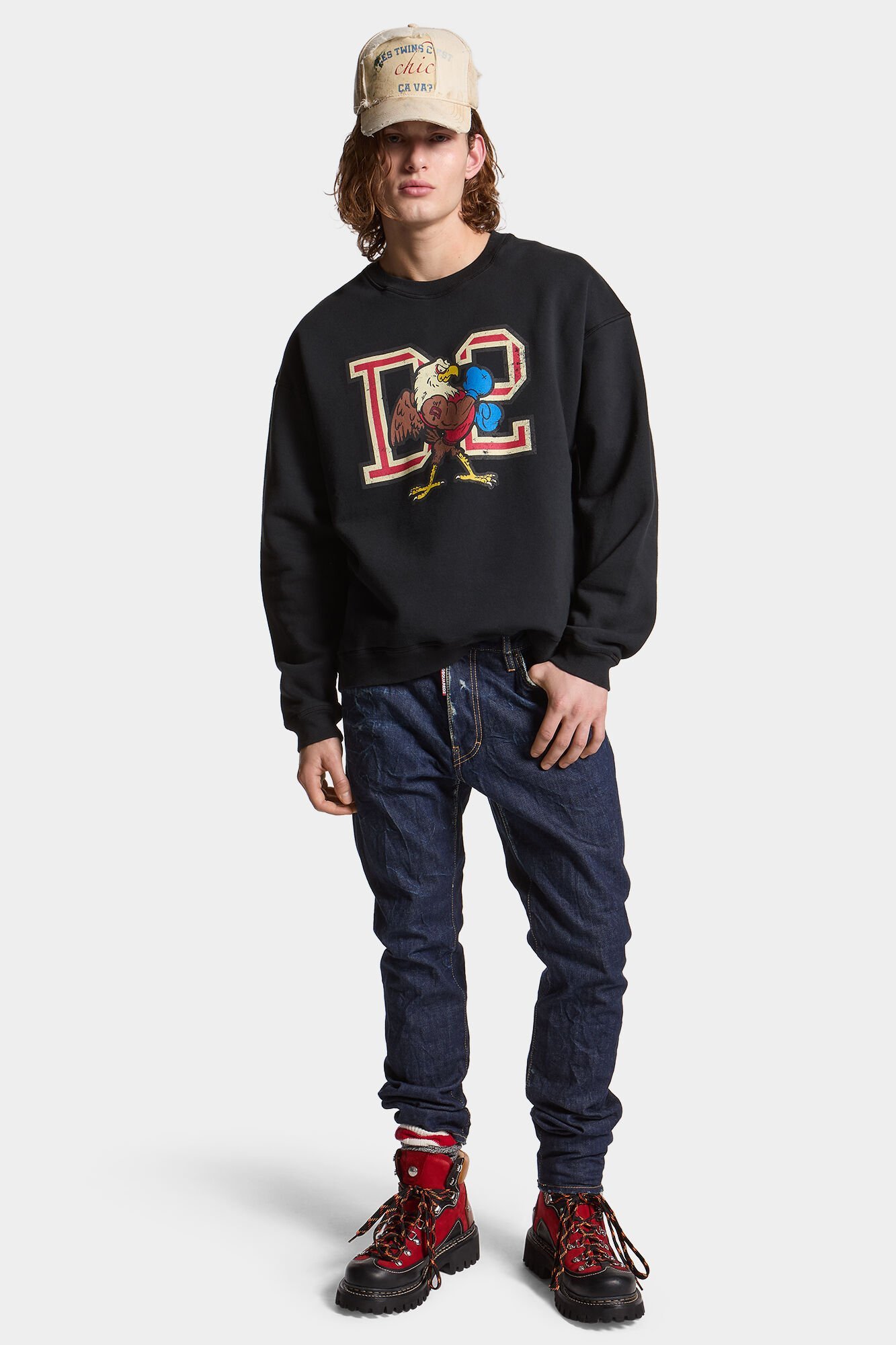 Dsquared2 Dark Rinse Wash Cool Guy Jeans In Black