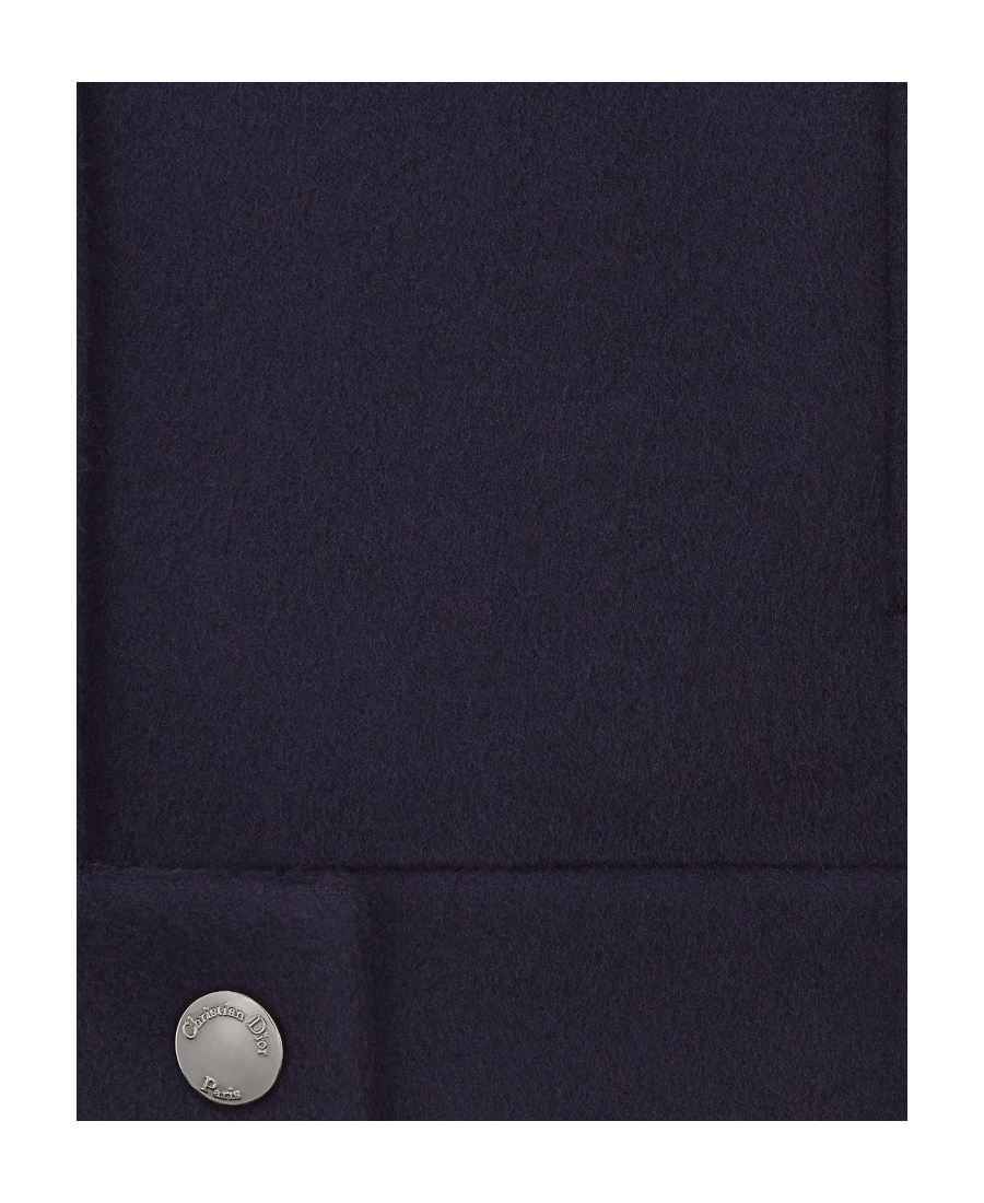Dior Short Overcoat In Blue