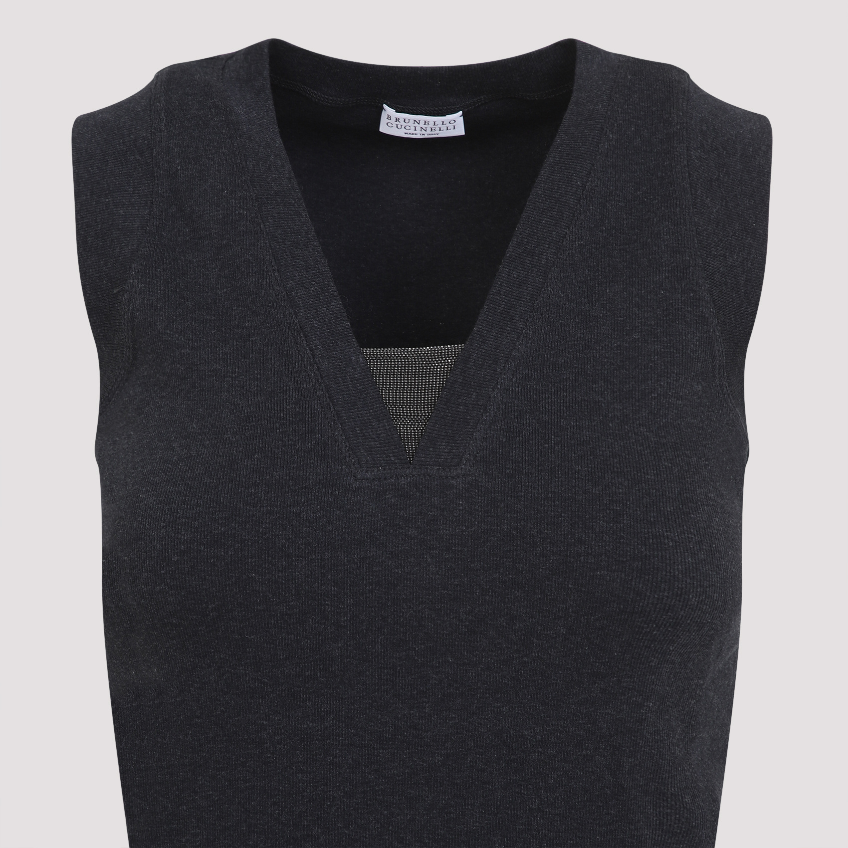 Brunello Cucinelli V-neck Vest In Black
