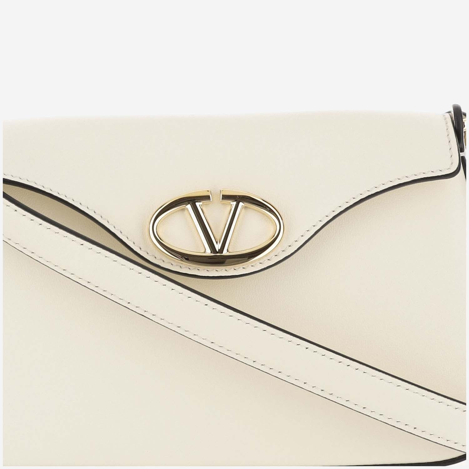 Valentino Flip Shoulder Bag In White