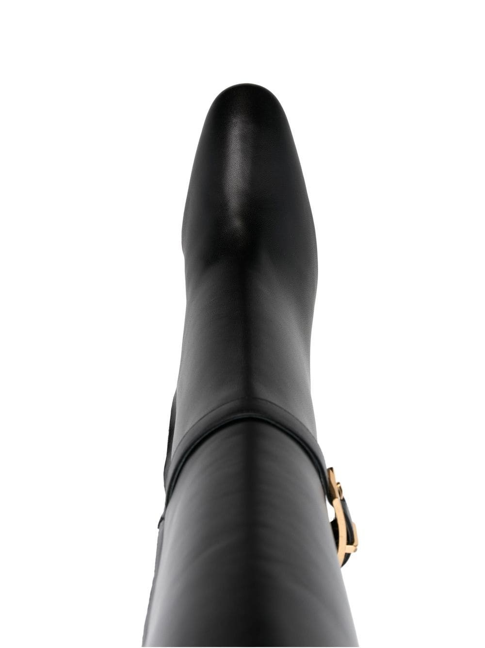 Sergio Rossi High Heel Buckled Boots In Black