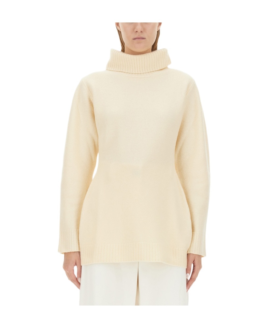 Jil Sander Turtleneck Shirt In Nude