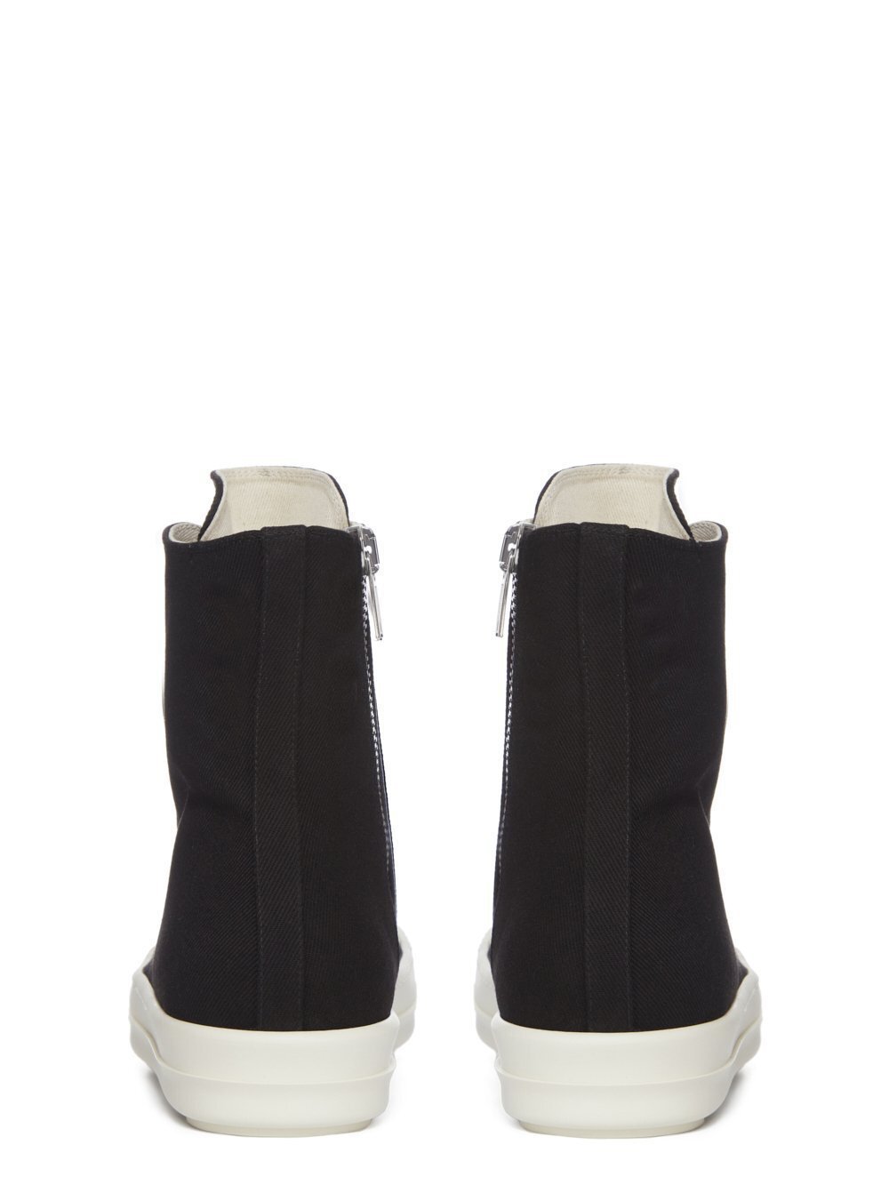 Rick Owens Drkshdw Round Toe High Top Casual Shoes In Black