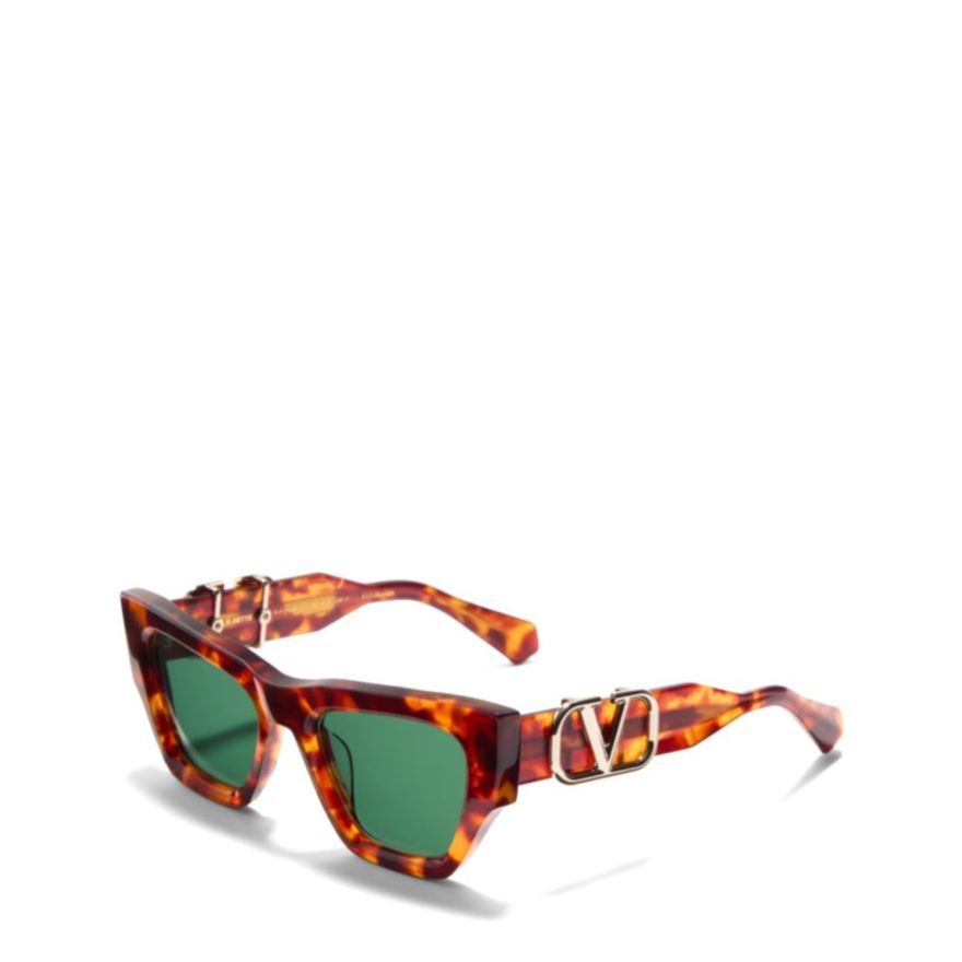Valentino Full Frame Sunglasses In Green