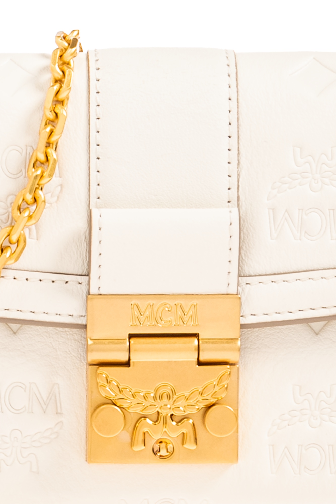 Shop Mcm Logo Wallet In White