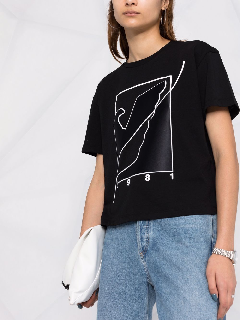 EMPORIO ARMANI EAGLE-PRINT COTTON T-SHIRT 