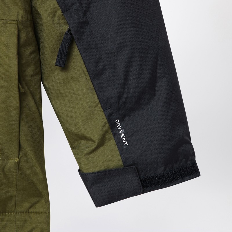 The North Face Long-sleeved Hooded Jacket In Green