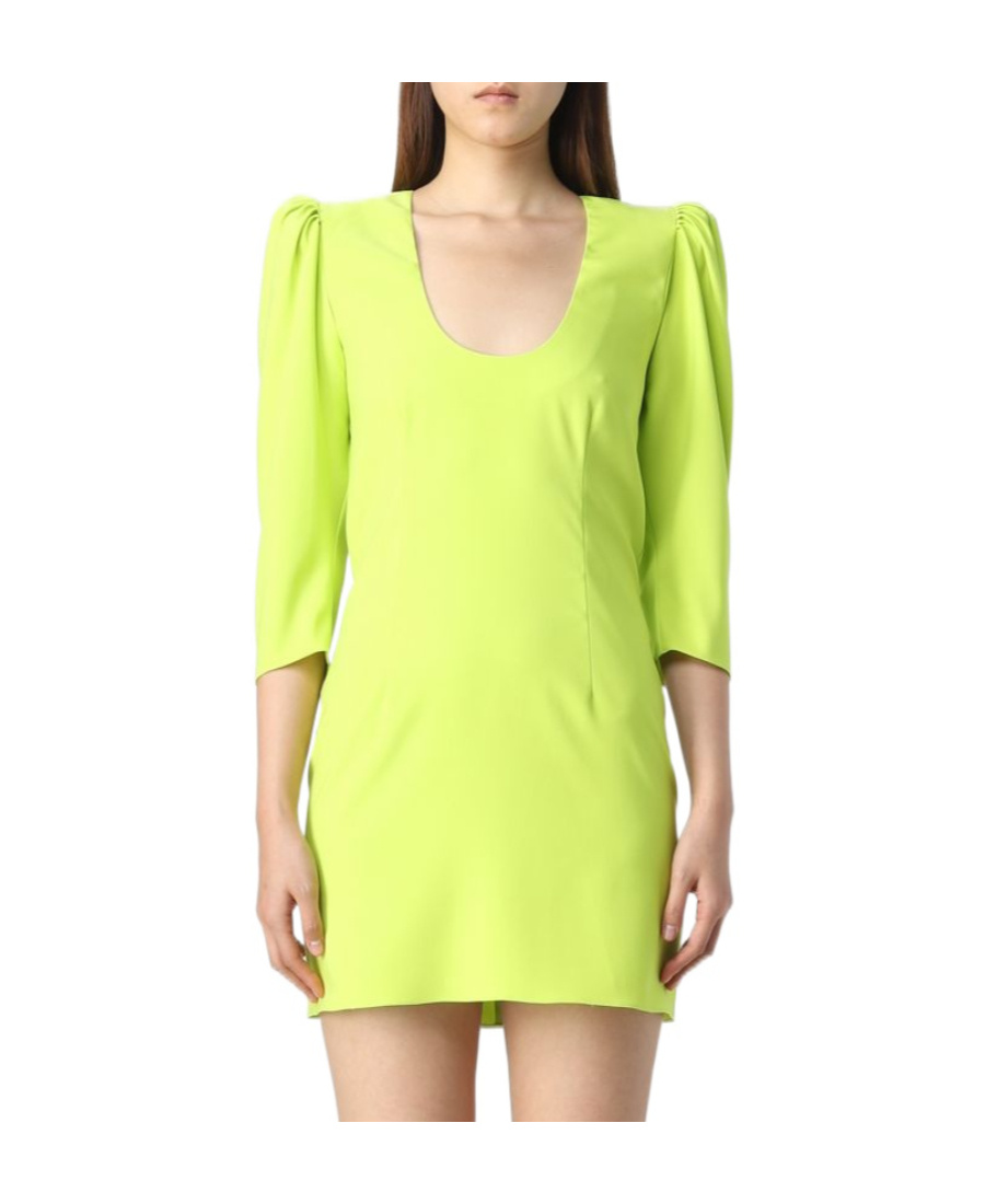 Dsquared2 Logo Dress In Yellow