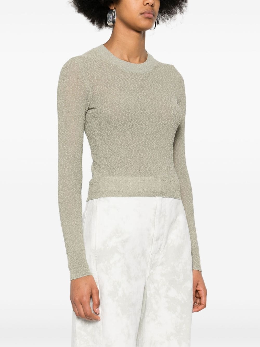 Ami Alexandre Mattiussi Ami Paris Cashmere Knit Sweater In Green