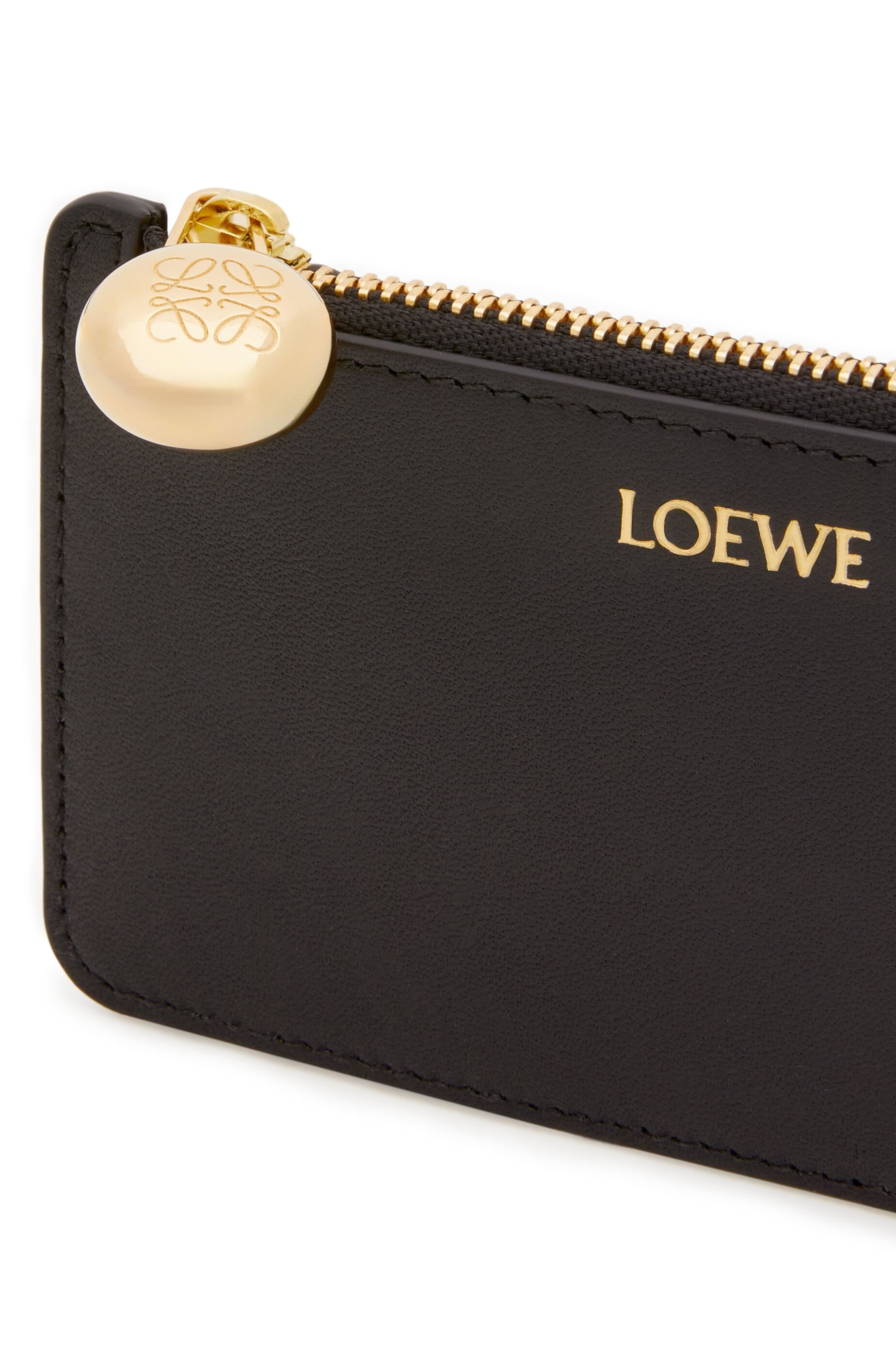 LOEWE PEBBLE COIN CARDHOLDER IN SHINY NAPPA CALFSKIN 