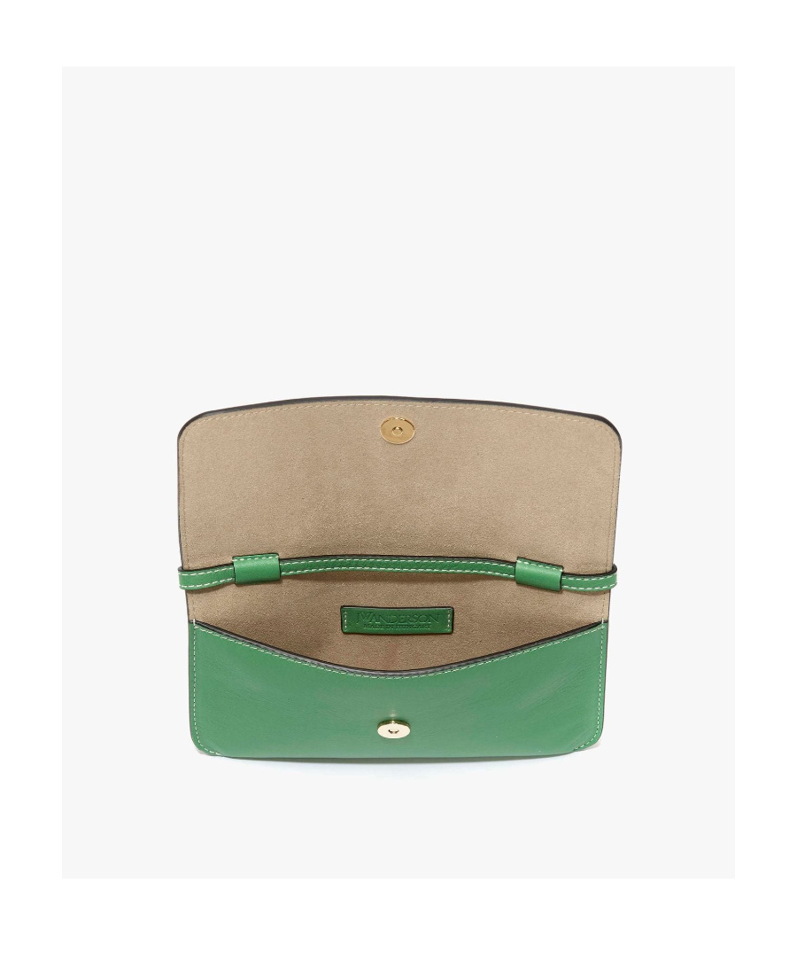 Jw Anderson Woman Cross-body Bag Green Size - Soft Leather In Green