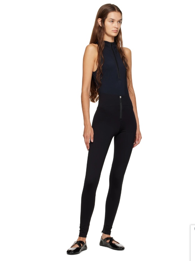 Alaïa Zipper Hood Jumpsuit In Black