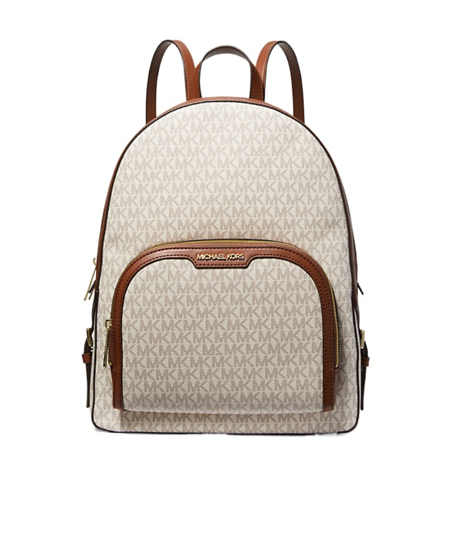 Michael Kors Beige Fabric Backpacks In Nude