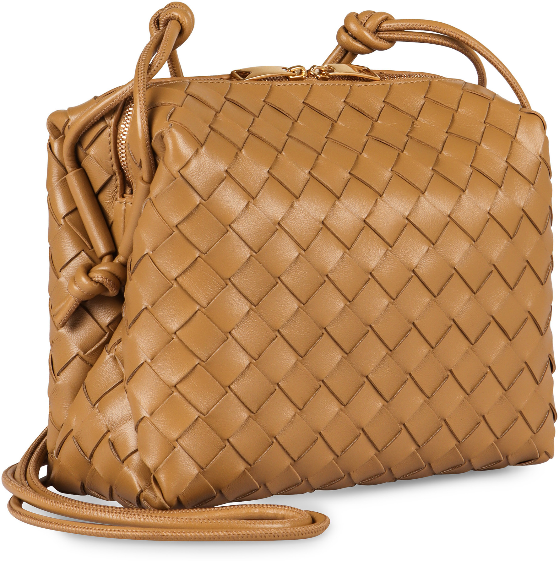 Bottega Veneta Mini Loop Camera Bag In Brown