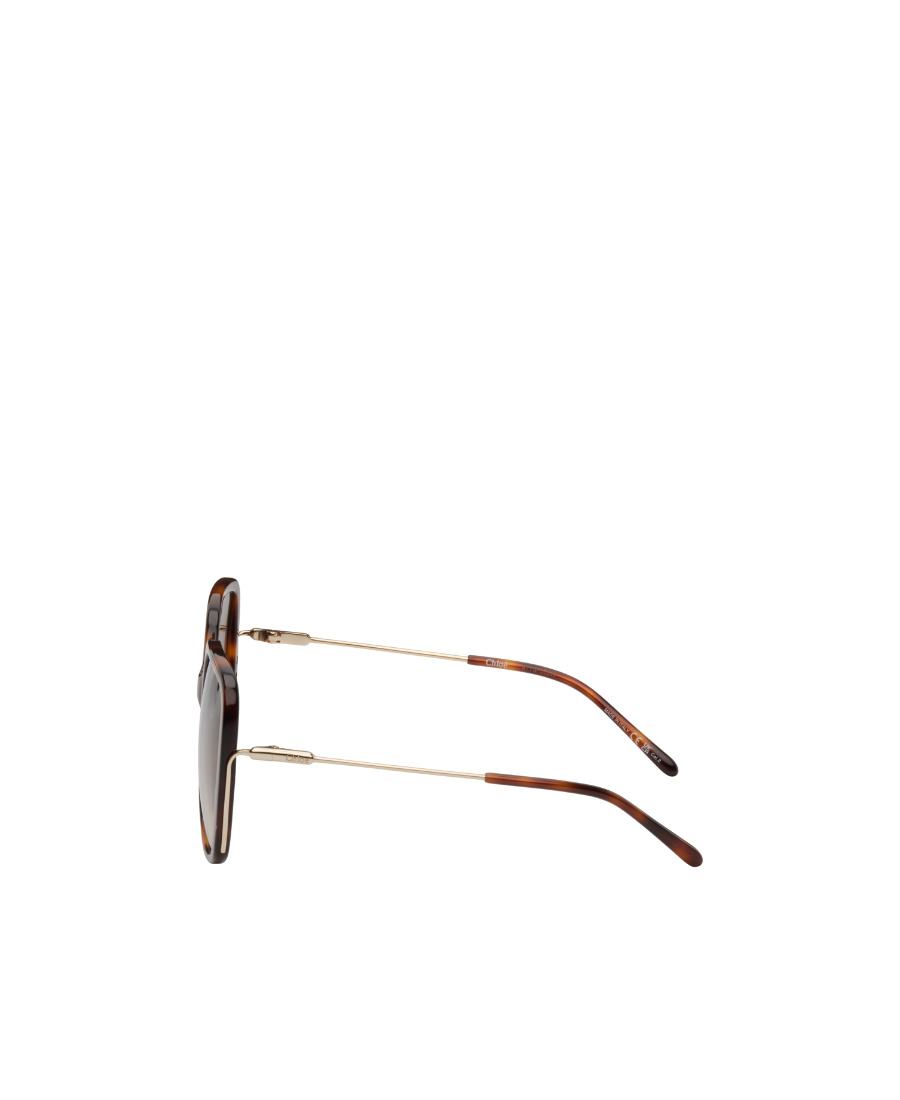 Chloé Tortoiseshell-effect Square-frame Sunglasses In Brown