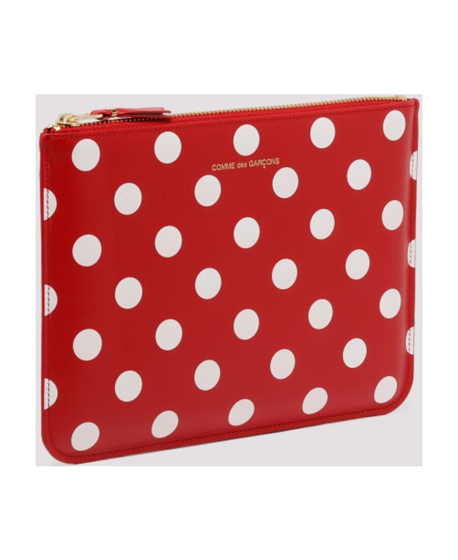 COMME DES GARÇONS POLKA DOT ZIPPED CLUTCH