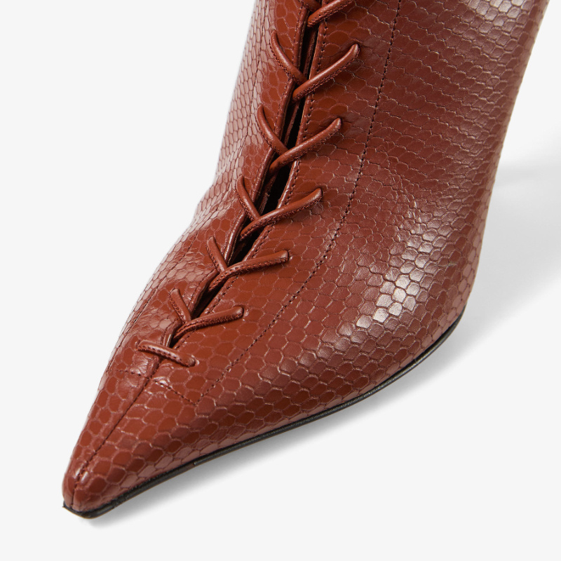 Jimmy Choo Scarlett Ankle Boot 95 In Brown