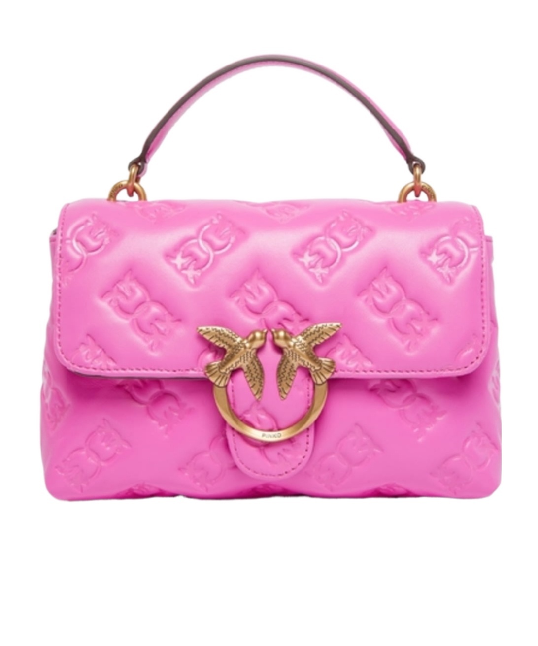 Pinko Flap Shoulder Bag In Pink