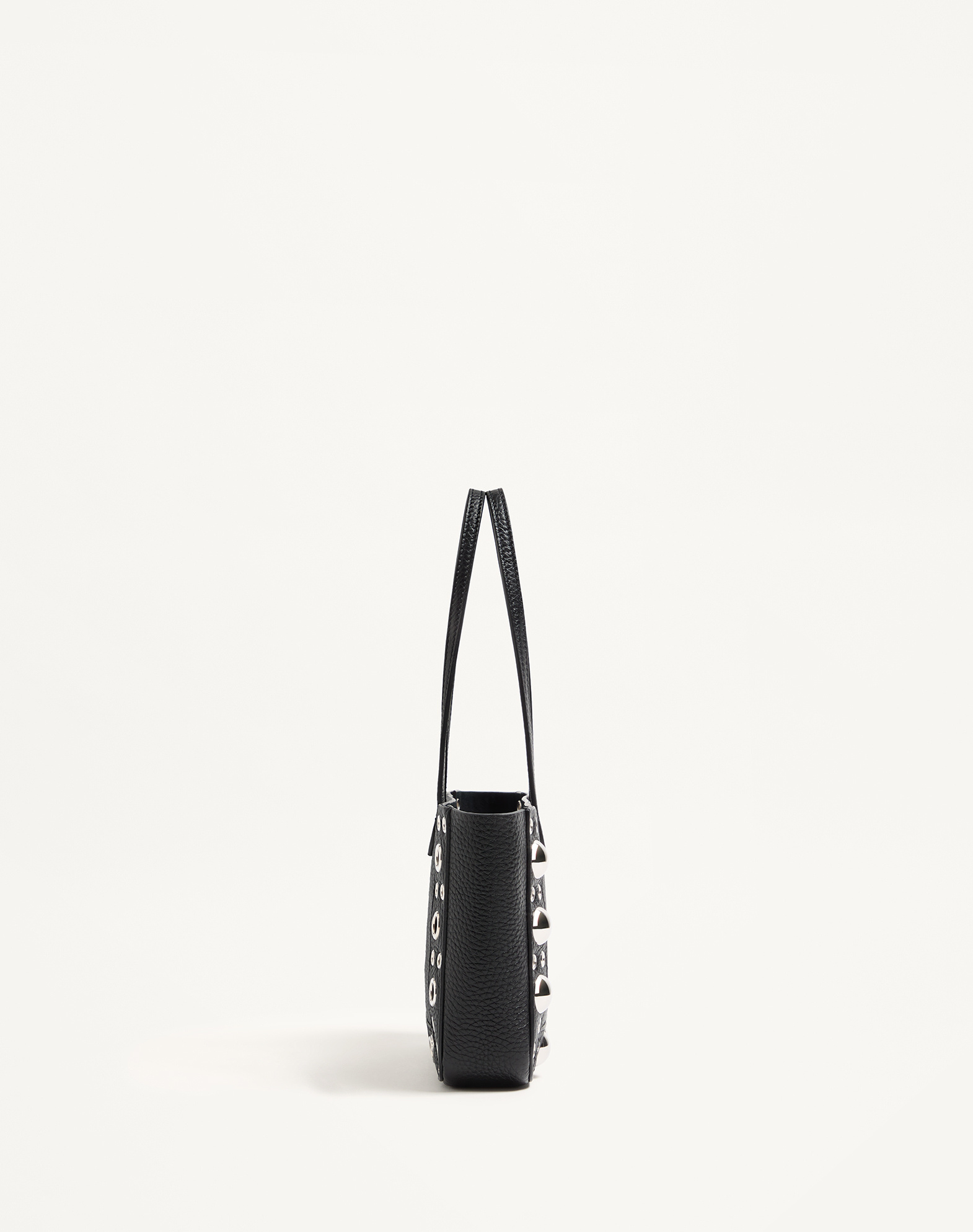 Valentino Nellcote Mini Leather Tote Bag In Black