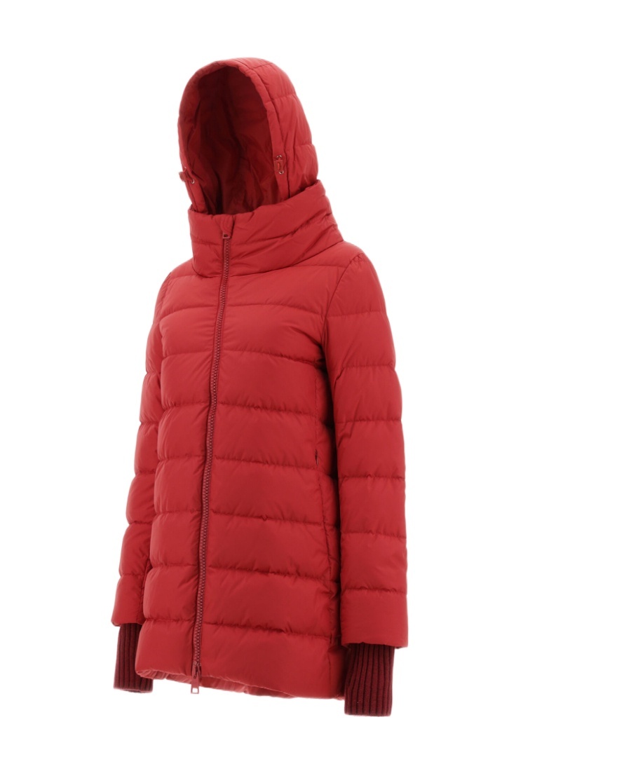 Herno Chamonix A-shape Padded Coat In Red