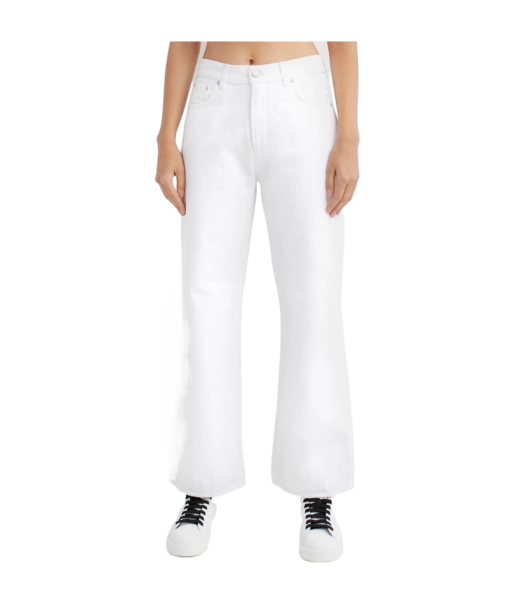 Haikure Belt-loop Jeans In White