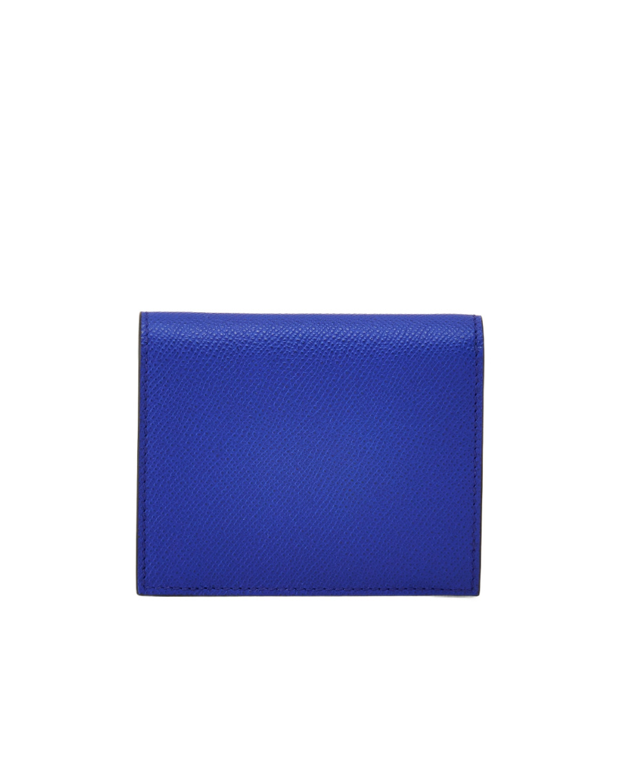 Ferragamo Gancini Compact Wallet In Blue