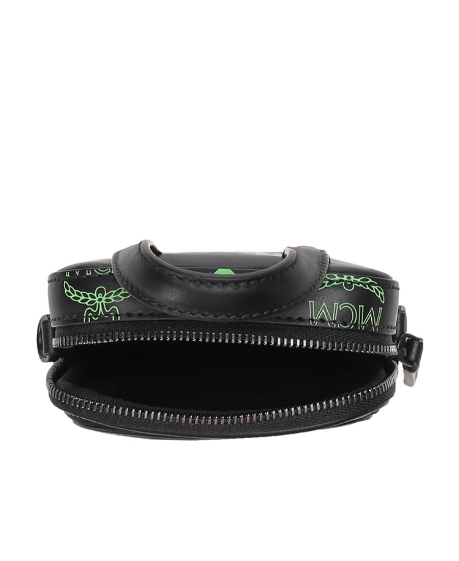 Mcm Logo Strap Satchel In Black