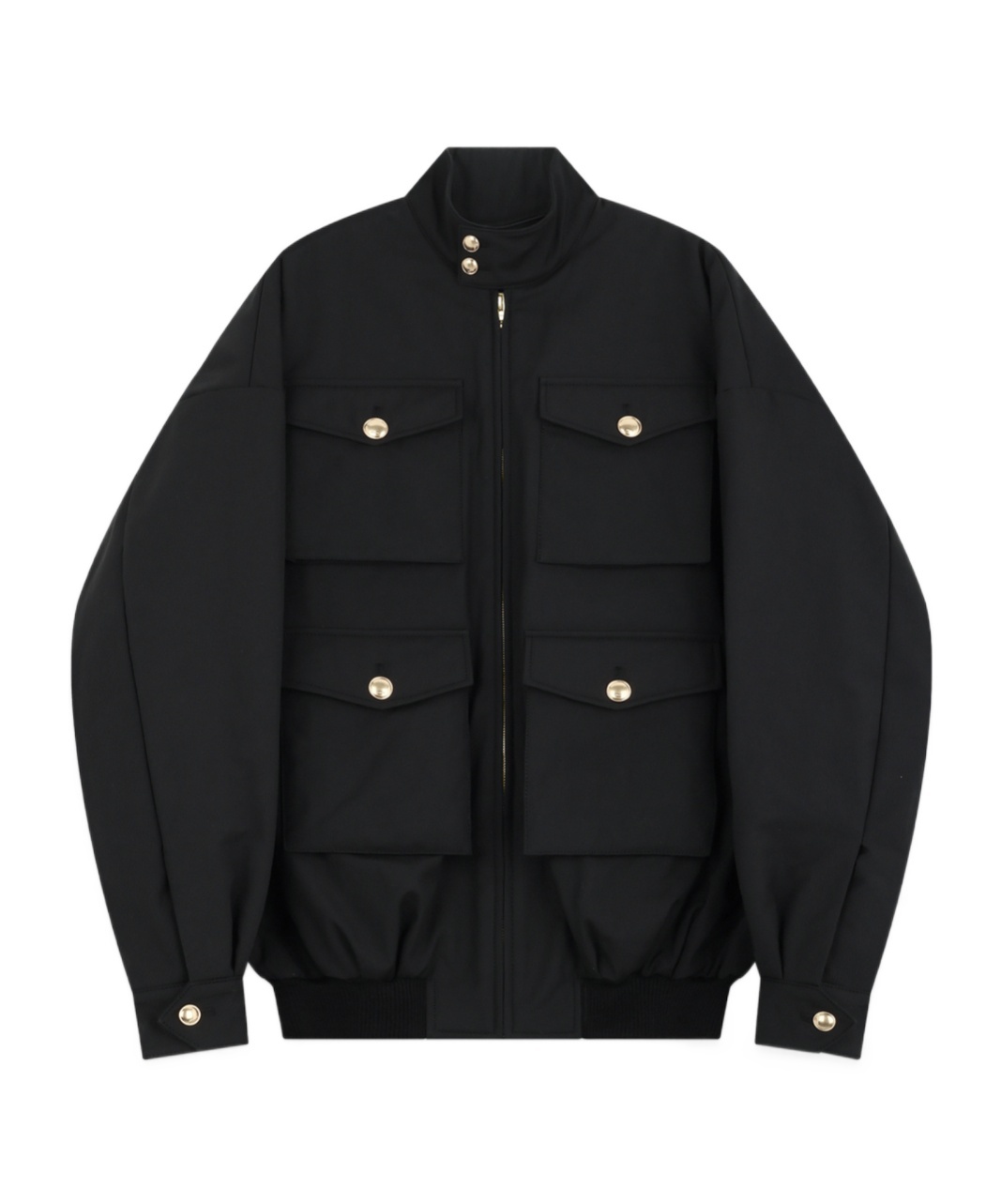 We11 Done Cotton Blend Multi-pocket Jacket In Black