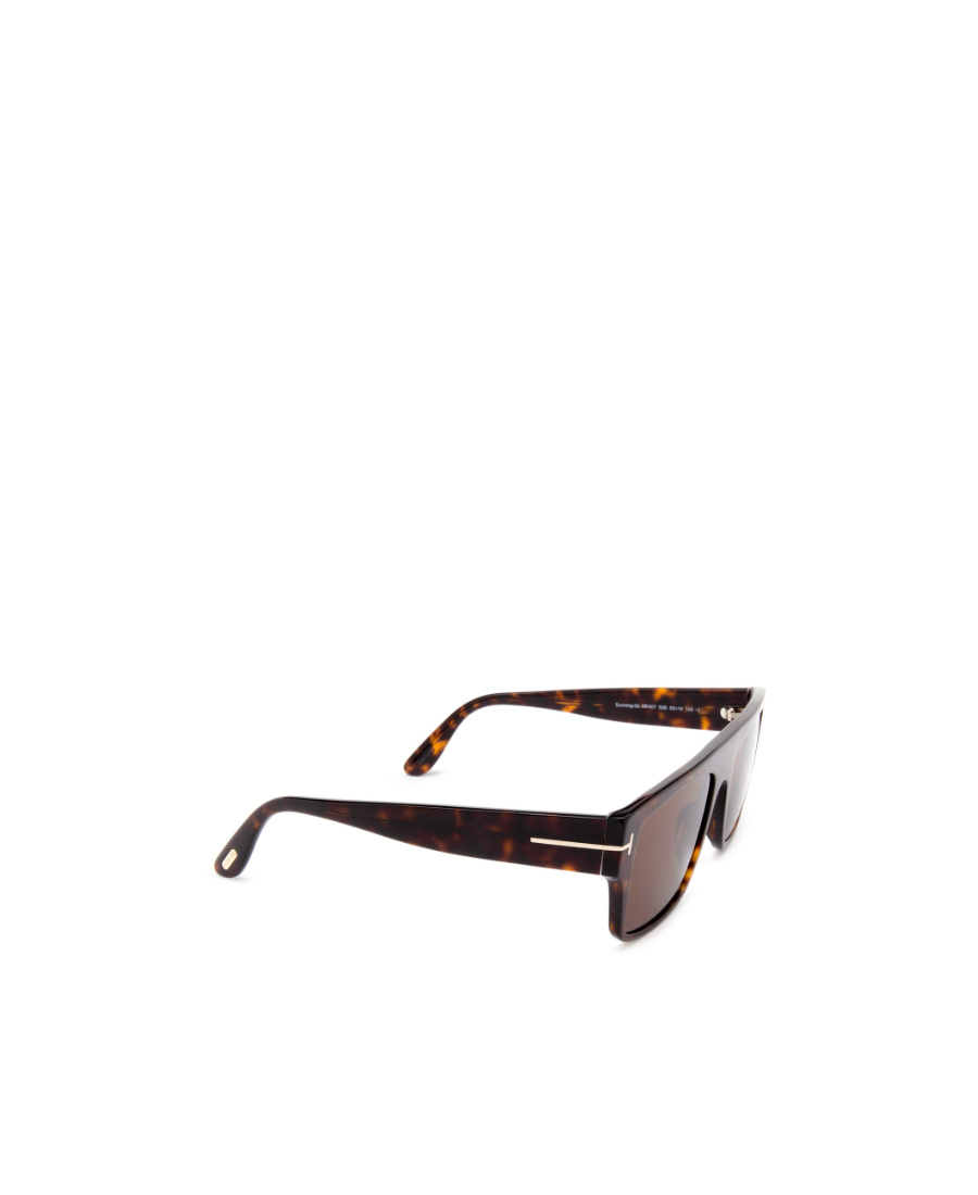 Tom Ford Men's Dunning-02 Rectangle Acetate Sunglasses In Brown