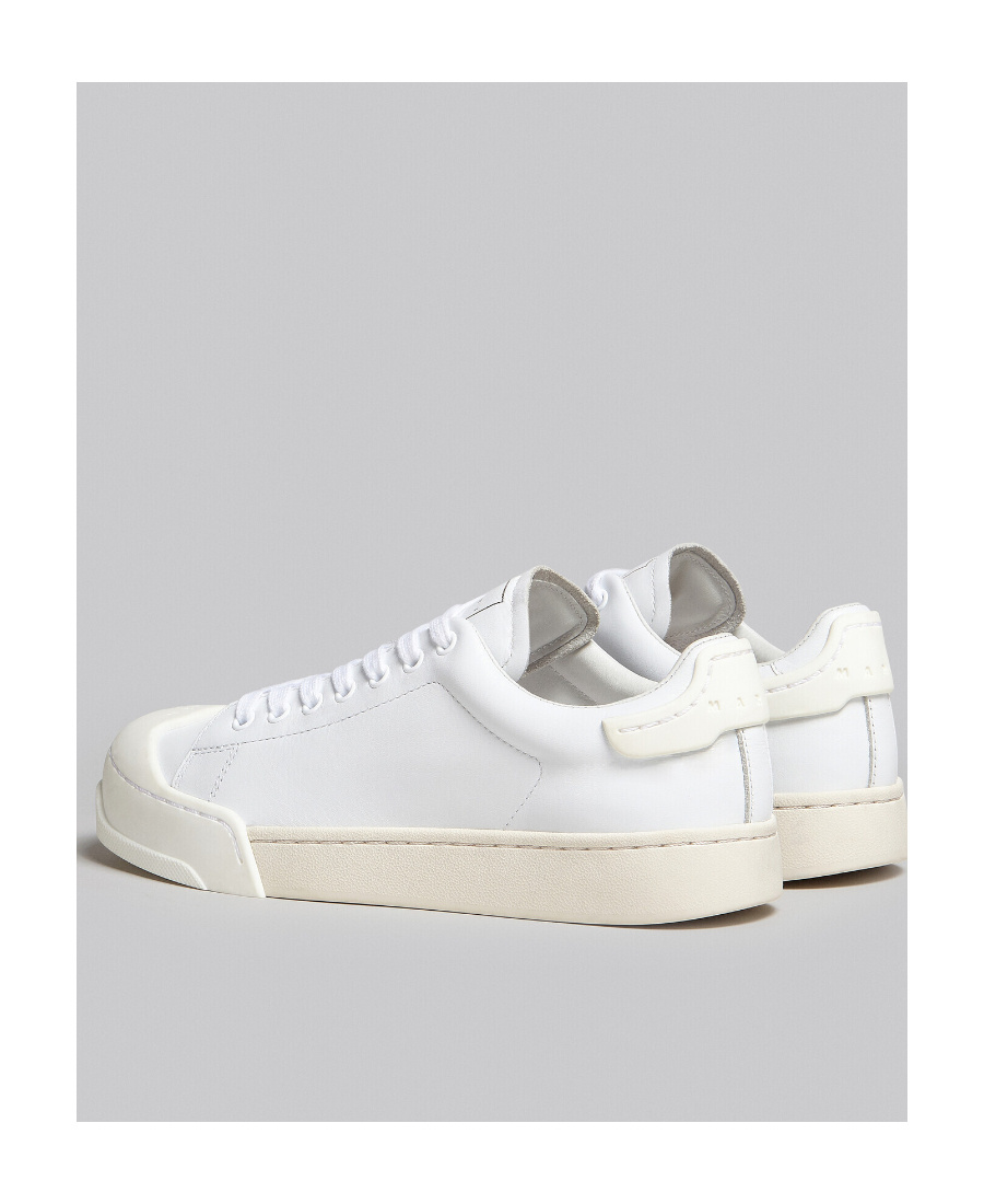 Marni Dada Bumper Leather Sneakers In White
