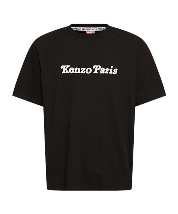 Kenzo Verdy Os Printed Cotton T-shirt In Black
