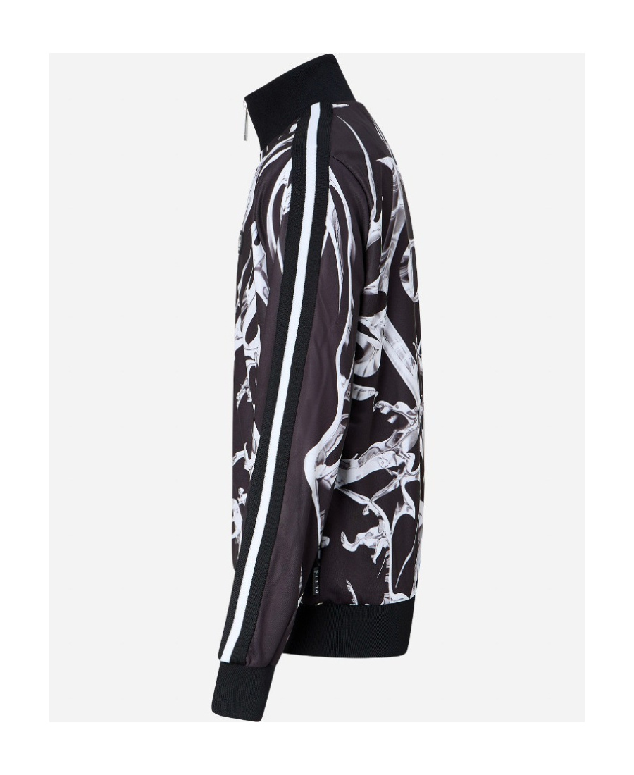 Philipp Plein Long-sleeved Casual Jacket In Black