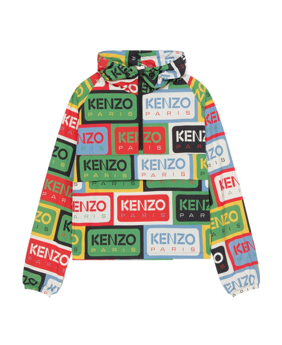 Shop Kenzo ' Labels' Windbreaker In Multicolor