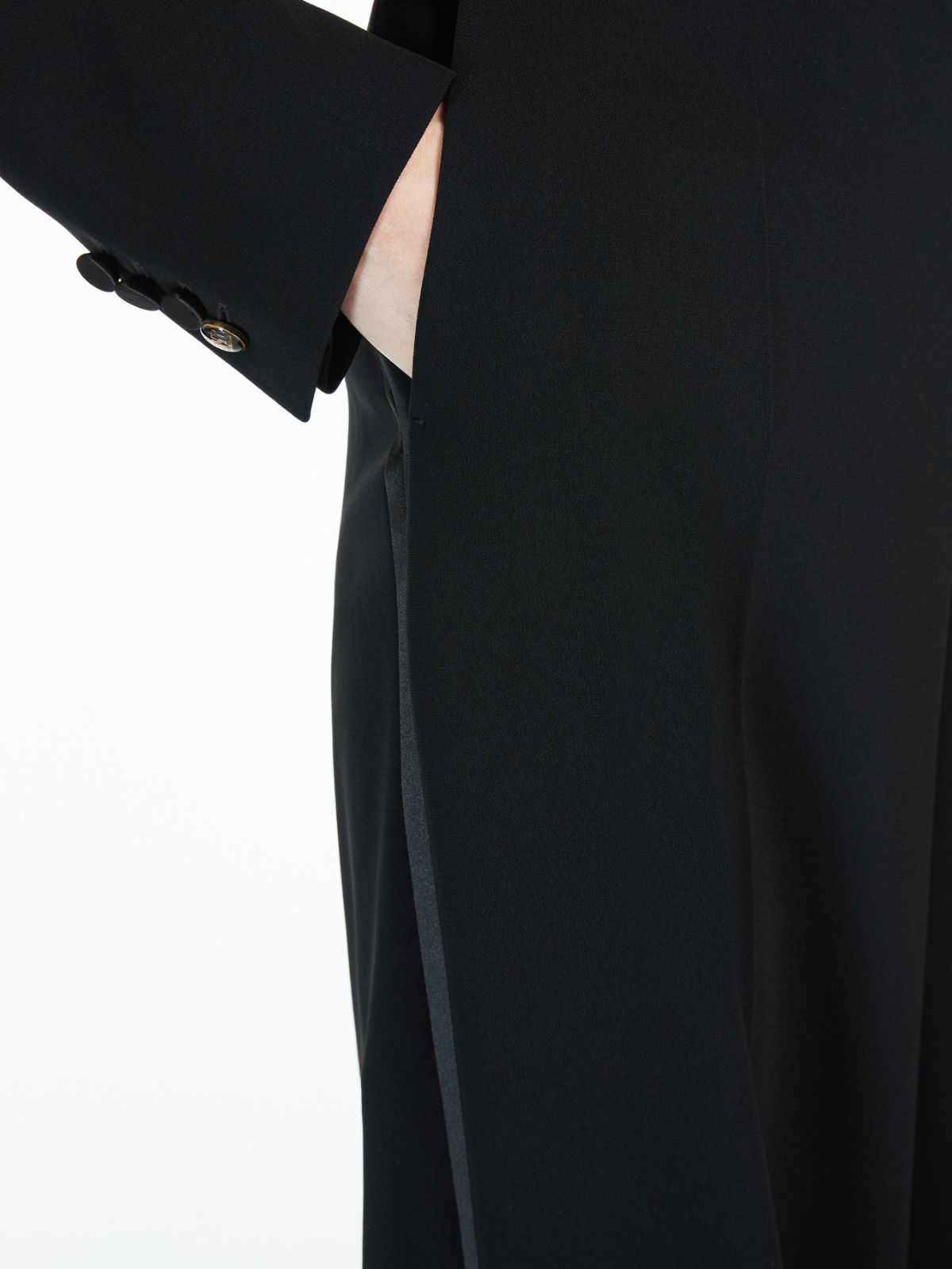 Shop Max Mara Straight Casual Pants In Black