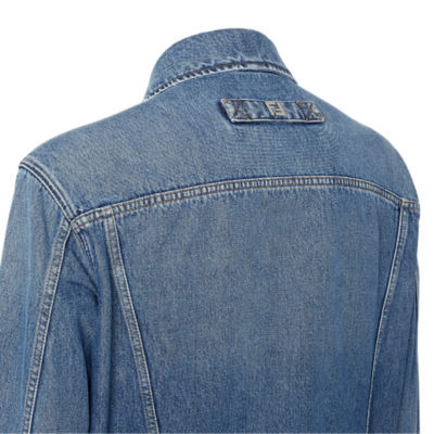 Fendi Collared Button-up Jacket In Blue