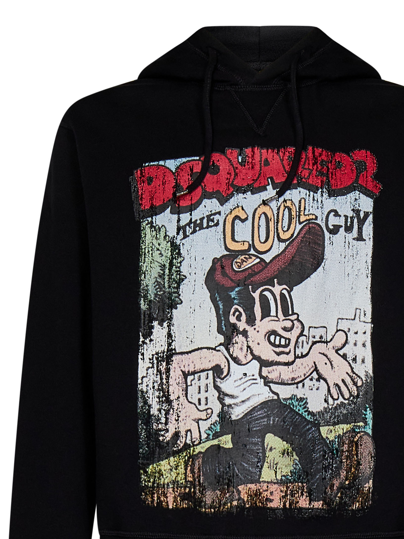 Dsquared2 Dsquared Men Sweatshirt With Logo Print In Black