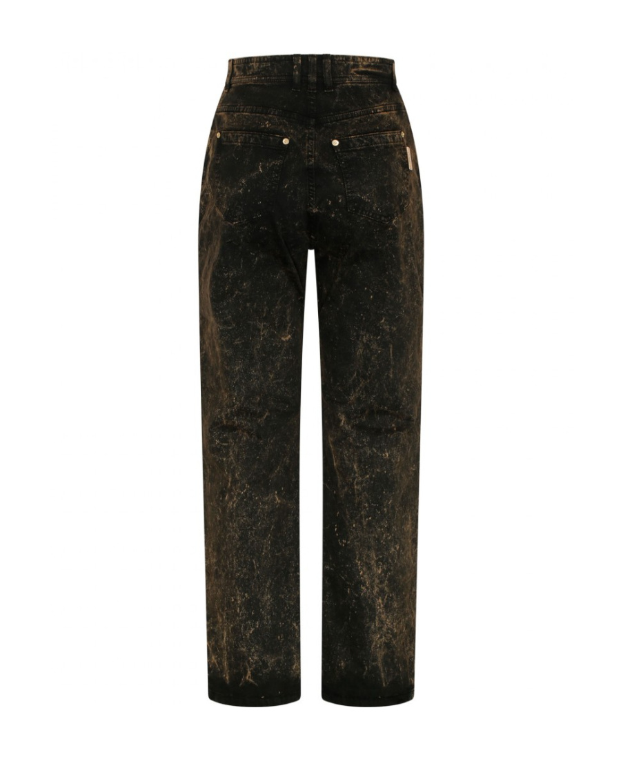 Balmain Logo Jeans In Black