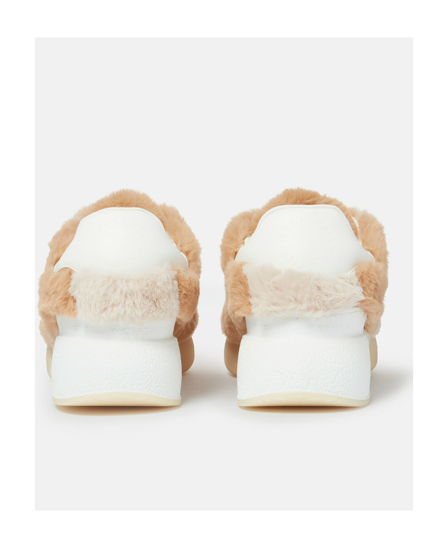 Stella Mccartney Loop Sneakers In Recycled Synthetic Fur In Multi