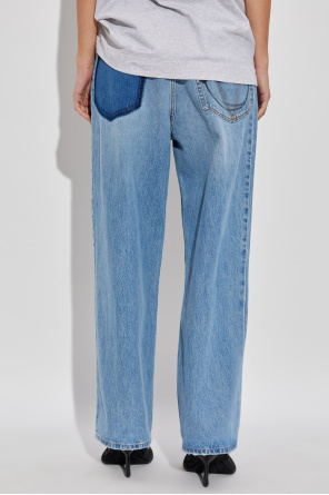 Vetements Jeans With Belt Loops In Blue
