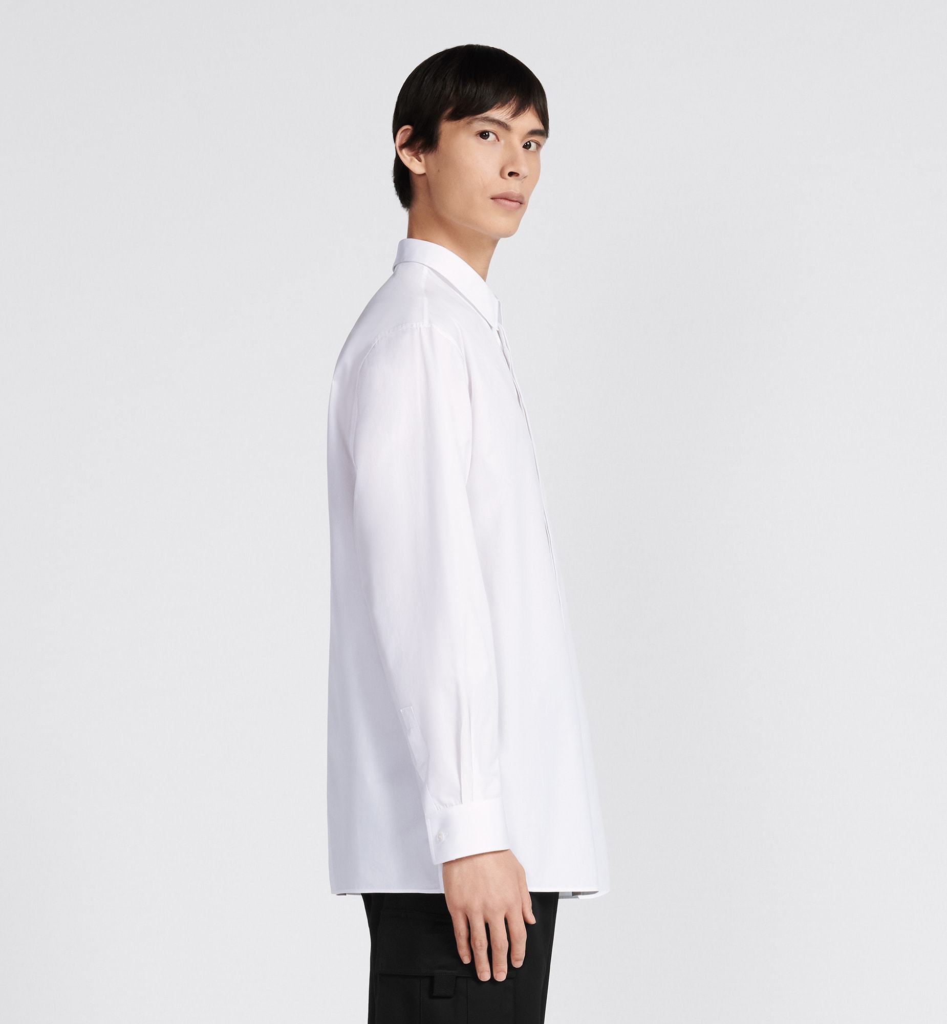 Dior Long-sleeved Shirt In White