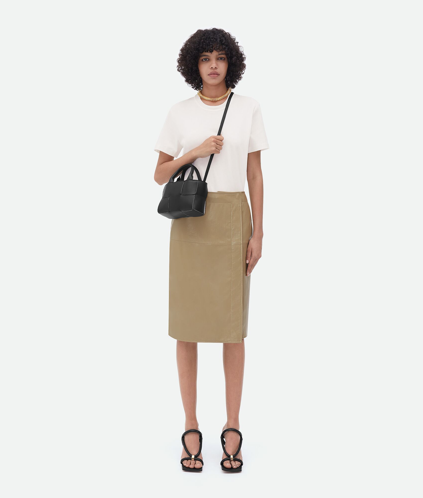 Bottega Veneta Candy Arco Tote Bag In Black