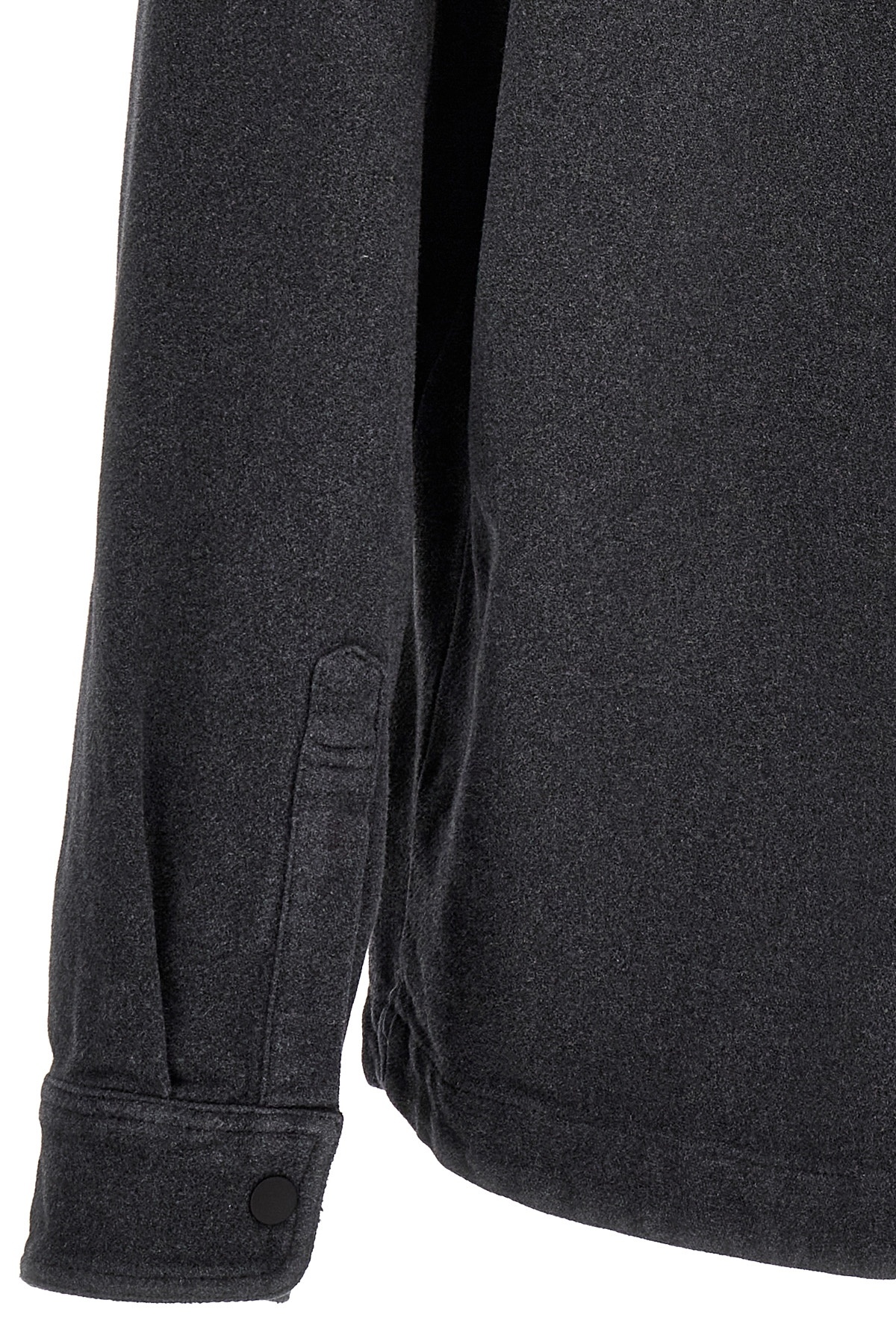 Palm Angels Pa Monogram Overshirt In Black