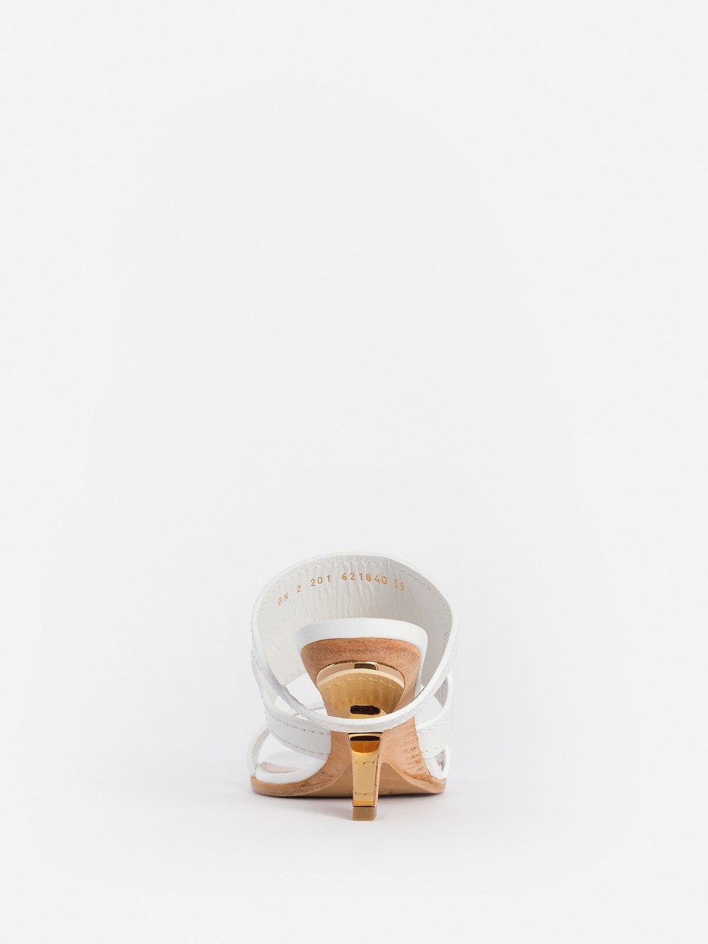 Alexander Mcqueen Strappy Leather Mules In White