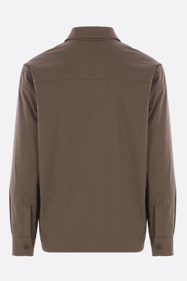 Aspesi Padded Shirt Jacket In Brown
