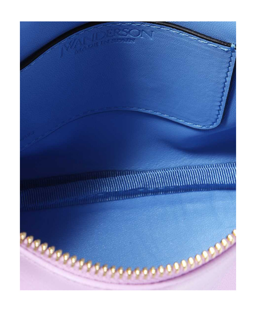 Jw Anderson Logo Zipper Shoulder Bag In Pink